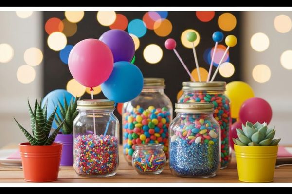 Centros de mesa fáciles para cumpleaños económicos
